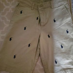 Khaki Polo Shorts